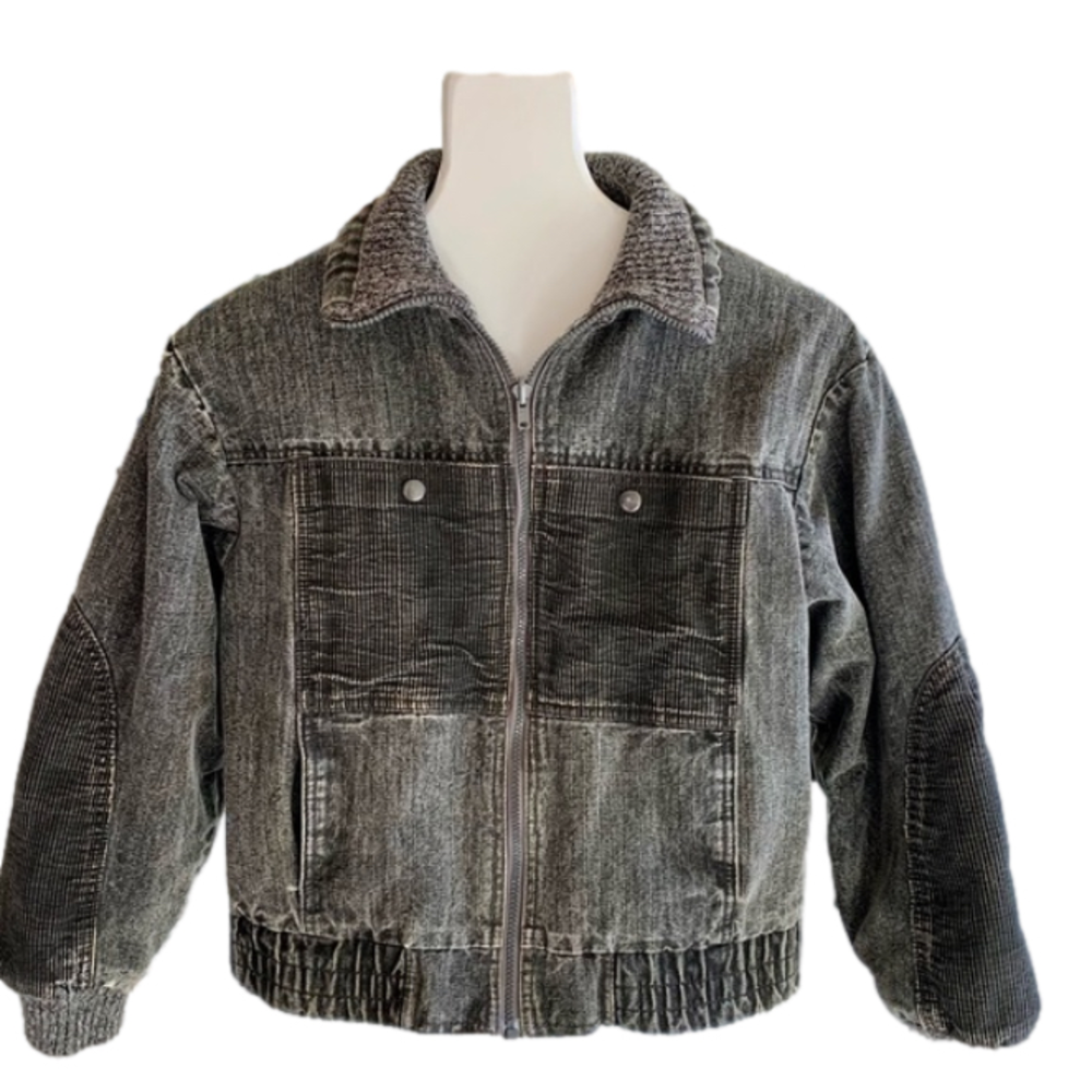 Vintage IZZI Reversible Denim & Sweater Coat